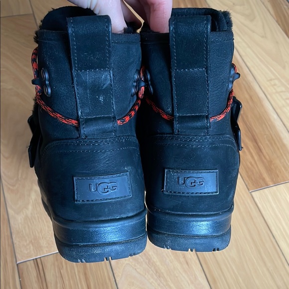 UGG Black Boots with Red Laces - Picture 3 of 3